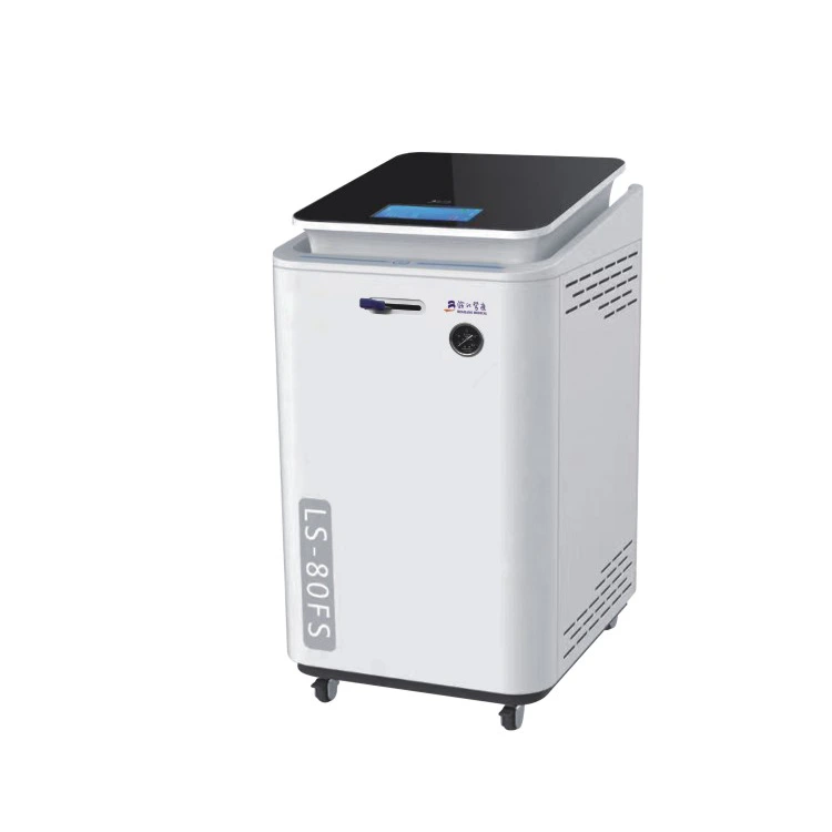 Vertikalt tryck ångsterilisator manuell flip-top